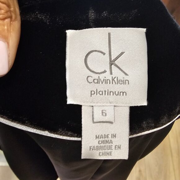 Calvin Klein Women's Velvet One-Button Jacket Size 6 - Picture 8 of 8